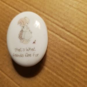 1989 Precious Moments Mini Trinket Oval Shaped "That's What Friends Are For"
